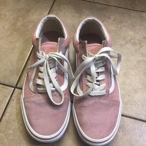 Pink & White Vans